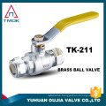 china manufacturer ball valve gas valve bright nickel-plated with double articulated